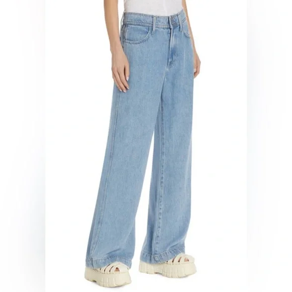 7 For All Mankind Mid Rise Straight Leg Jeans
